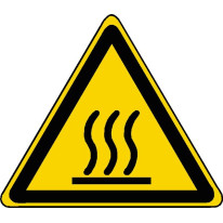 Panneau danger surface chaudes ISO 7010 - W017