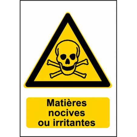 Panneau Danger Matières Nocives ou irritantes - W0