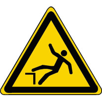 Panneau danger de chute ISO 7010 - W008