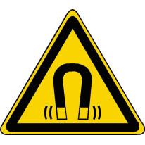 Panneau danger champ magnétiques ISO 7010 - W006