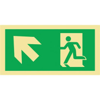 Panneau Directionnel Sortie de secours en montant 