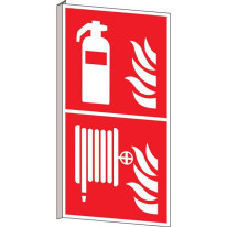 Panneau en drapeau extincteur/lance à incendie PIC