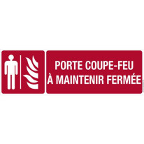 Panneau porte coupe feu à maintenir fermée avec pi