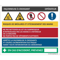 Fiche sécurité façonneuse à croissants - H 200 x L