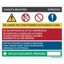 Fiche sécurité plaque à induction - H 200 x L 240