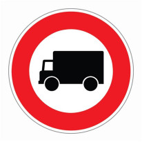 Panneau ´Accès interdit aux camions´ - R6