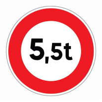 Panneau ´Limitation de tonnage´ - R30