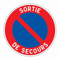 Panneau ´Sortie de secours´ - R15