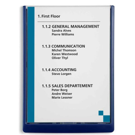 Plaque de porte Standard Click Sign Durable