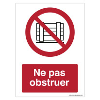 Signalisation Ne pas obstruer - P023F