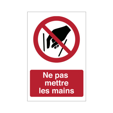 Signalétique Interdiction P015 - Ne pas mettre les