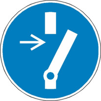 Panneau débrancher avant d´effectuer une activité