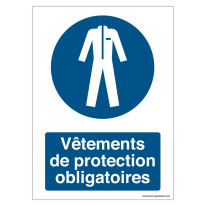 Signalisation Vêtements de protection obligatoires