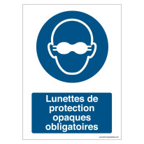 Signalisation Lunettes de protection opaques oblig