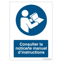 Signalisation Consulter le manuel/la notice d´inst