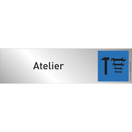 Plaque plexi couleur ´Atelier´