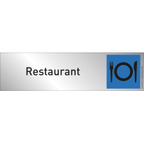 Plaque plexi couleur ´Restaurant´
