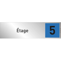 Plaque plexi couleur 5ème Etage