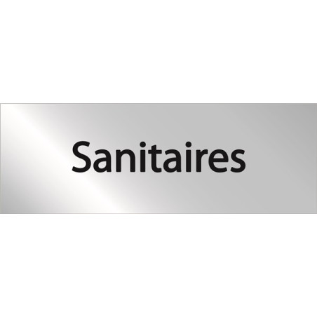 Plaque en alu gravé - Sanitaires