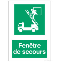 Signalisation Fenêtre de secours - E017F
