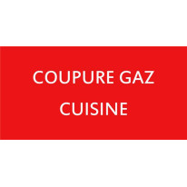 Etiquette Coupure Gaz Cuisine - CH14