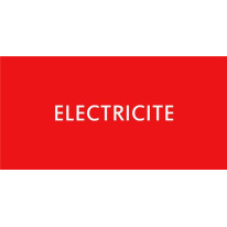 Etiquette Electricité - CH13
