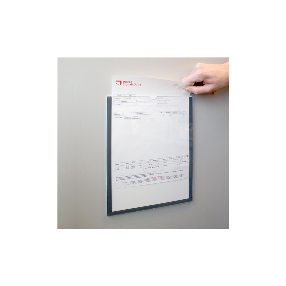 Porte-documents A4 Avec Fermeture Magnétique - Cuir Synthétique - Compartiments Multiples - Vert