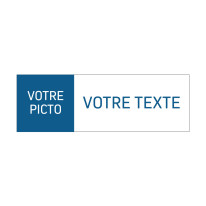 Panneau personnalisé Signalétique handicap