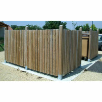 Cache conteneur en bois