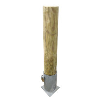 Borne escamotable en bois