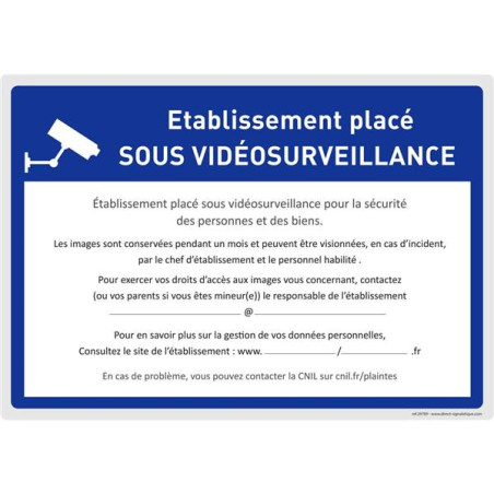 Panneau routier établissement scolaire sous vidéop