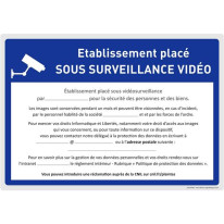 Panneau routier entreprise sous vidéoprotection RG