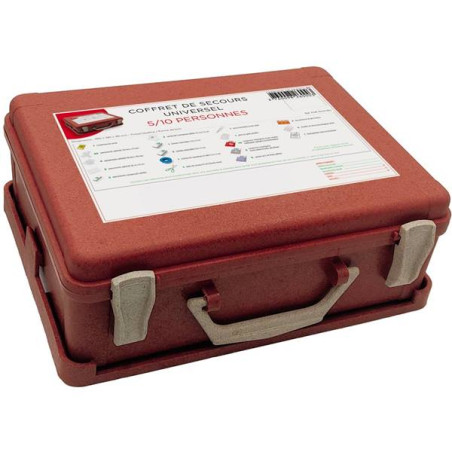 Valise de secours 5-10 personnes 100% recyclable