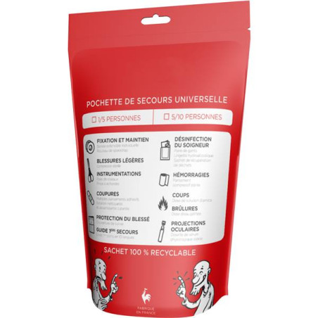 Pochette de secours 1-5 personnes 100% recyclable