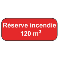 Panneau réserve d´eau incendie 120m3