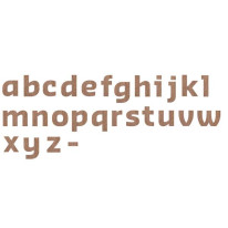 Lettres découpées Minuscule H 150 en bois - Direct Signalétique