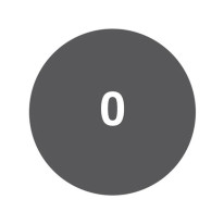 Pastille adhésive chiffre - Direct Signalétique