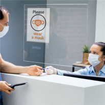 Lot de 5 pochettes pour affichage vitrostatique