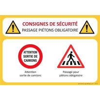 Consignes de sécurité Passage Piétons