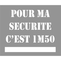 Pochoir respecter la limite de sécurité