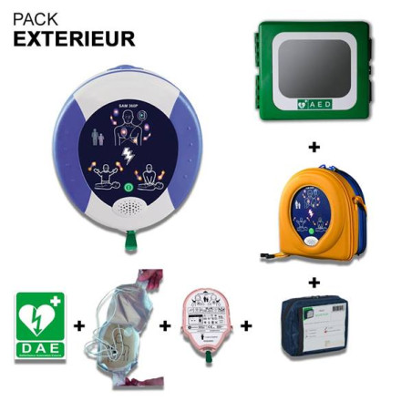 Pack Défibrillateur Zool AED Plus avec Armoire pou