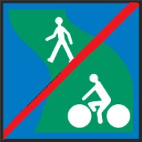 Marquage au sol thermocollé Fin de Voie verte - C1