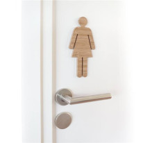 Pictogramme Femme - H 200 x Larg 97 mm - Bambou -
