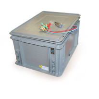 Coffret porte batterie - batterie de 12V 75A/h - P