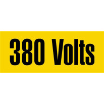 160 Etiquettes adhésives 380 Volts