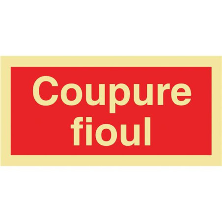 Panneau photoluminescent Coupure fioul