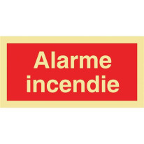 Panneau photoluminescent Alarme incendie