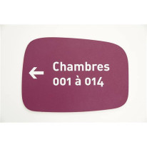 Plaque Directionnelle personnalisée A4 - Touchy®