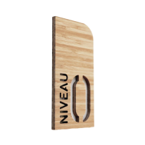 Plaque de Porte Niveau 0 - H 200 x Larg 97 mm - Ba