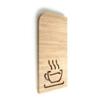 Plaque de Porte Cafétaria - H 200 x Larg 97 mm - B